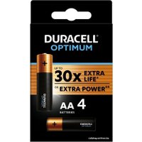 Батарейка DURACELL Optimum AA 4 шт. LR6/MX1500