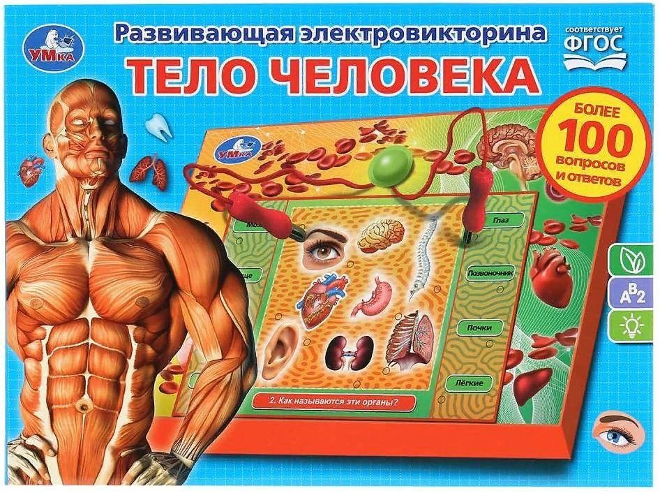 

Развивающая игра Умка Электровикторина. Тело человека HT522-R