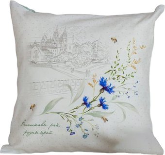 Чехол на подушку Listelle collection Васильки Валошкавы рай 814001/3