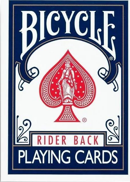 Игральные карты Bicycle Карты игральные Bicycle Rider Back (синяя рубашка)