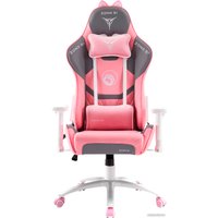 Игровое (геймерское) кресло Zone51 Kitty Meow (розовый/серый)