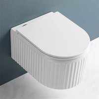 Унитаз подвесной Roxen Royal Matt в комплекте с инсталляцией StounFix Dual Fresh 6 в 1 968277 (кнопка: пастель бежевый)