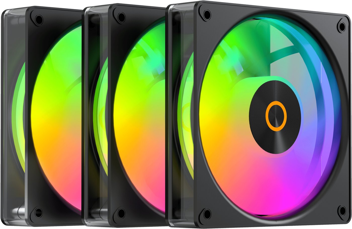 

Комплект вентиляторов для корпуса Ocypus Gamma F12 Elite BK ARGB Reverse Blade 3IN1