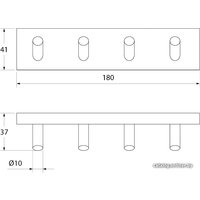 Крючок для ванны IDDIS Edifice EDISB40i41