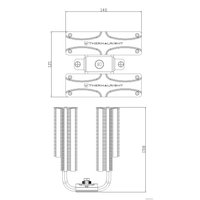 Кулер для процессора Thermalright Frost Commander 140 Black