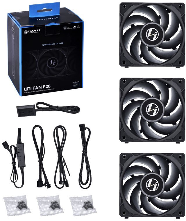 

Комплект вентиляторов для корпуса с контроллером Lian Li Uni Fan P28 G99.12P283B.00