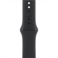 Умные часы Apple Watch Series 10 42 мм (алюминиевый корпус, черный/черный, спортивный силиконовый ремешок M/L)