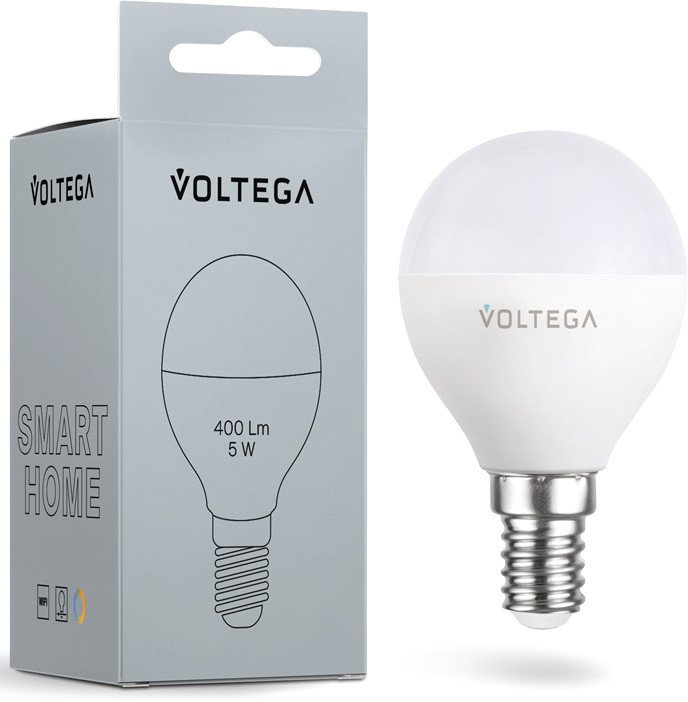 

Светодиодная лампочка Voltega 2428 Globe E14 5Вт 2700K-6500K