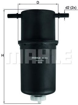 

Топливный фильтр Mahle Knecht KL873