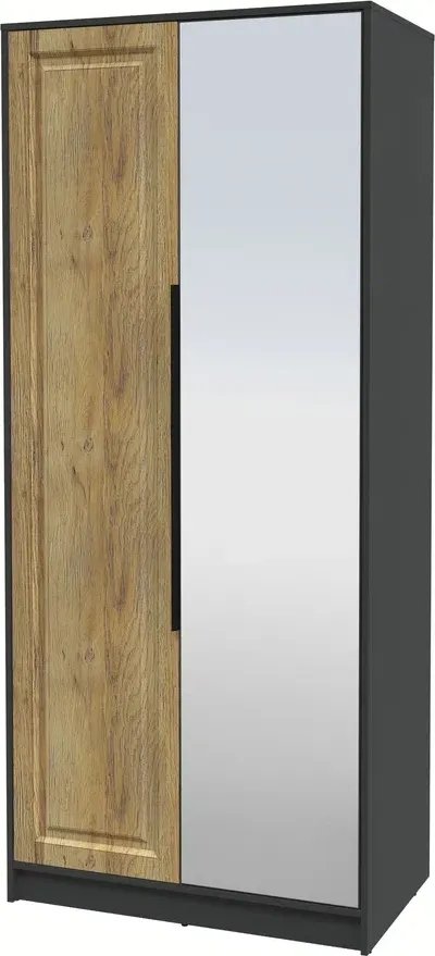 

Шкаф распашной Интерлиния Концепт КТ-Ш2з Деко (антрацит/дуб вотан)