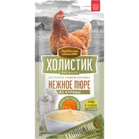 Лакомство для кошек Деревенские лакомства Холистик Премьер. Нежное пюре из курицы 4x10 г