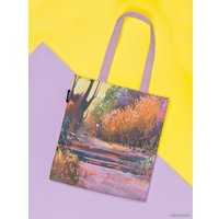 Сумка шоппер JoyArty Осенние полутона ткань под лен bsh_32364