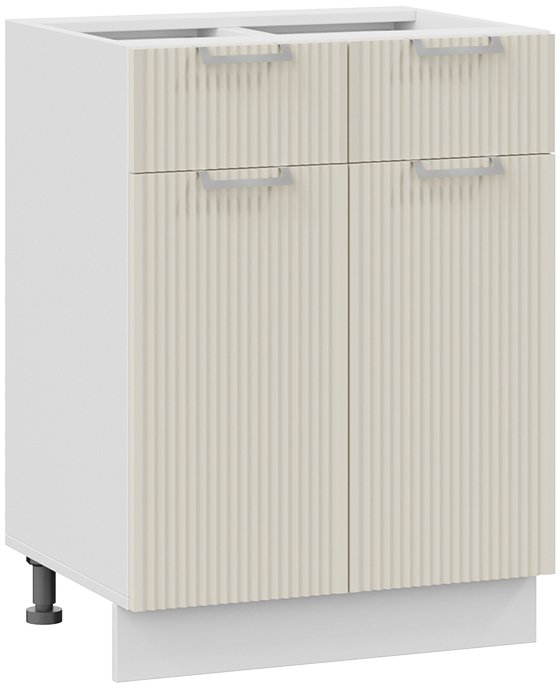 

Шкаф напольный Трия Кимберли 1Н6Я1 (белый/крем)