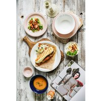 Блюдо AksHome Mulin 21x2 (синий)