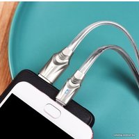 Кабель Borofone BU12 Micro USB (серебристый)