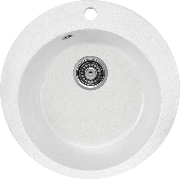 

Кухонная мойка Saniteco Linea (белый с сифоном)