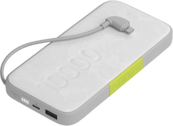 

Внешний аккумулятор InfinityLab InstantGo Built-in Lightning 10000mAh (белый)