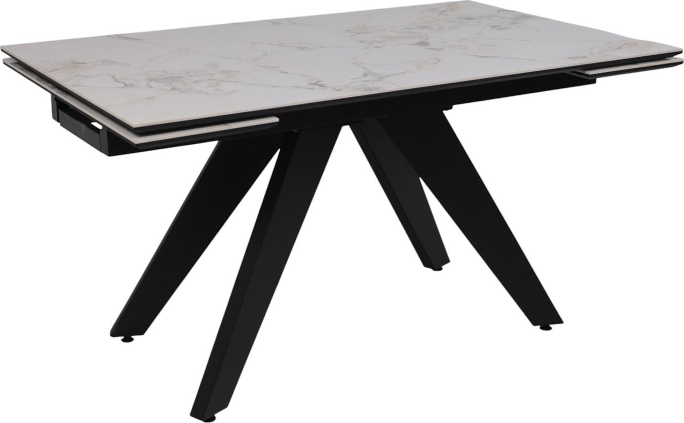 

Кухонный стол Lepremo AV 2122 МДФ+керамика раздвижной 1400-2000x850 (натуральный глянцевый Gold Jade/черный)