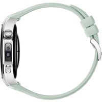 Умные часы Huawei Watch 5 42 мм (серебристый, с зеленым силиконовым ремешком, международная версия)