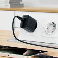 Сетевое зарядное AceFast A82 USB Type-C (черный)