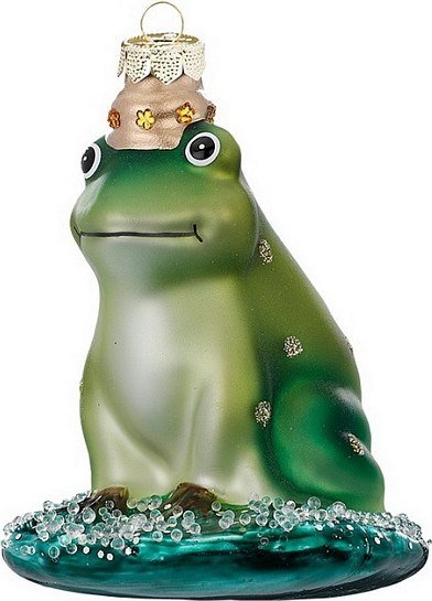 

Елочная игрушка Inge's Christmas Figural Glass Ornaments. Царевна-лягушка 64648H120