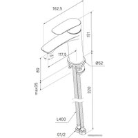 Смеситель Milardo Rora RORSB00M01