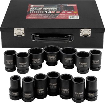 Набор головок слесарных ForceKraft FK-8152-9MPB (58400)