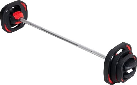 

Штанга Atlas Sport металлическая с обрезиненными дисками 20 кг