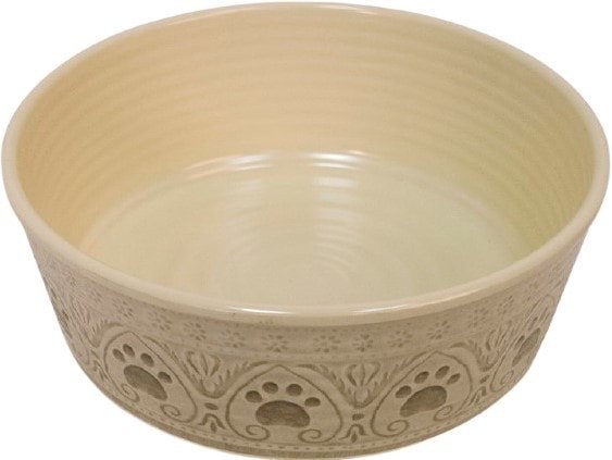 

Миска TarHong Medallion Paw PDR5067PBMC (бежевый с лапками)