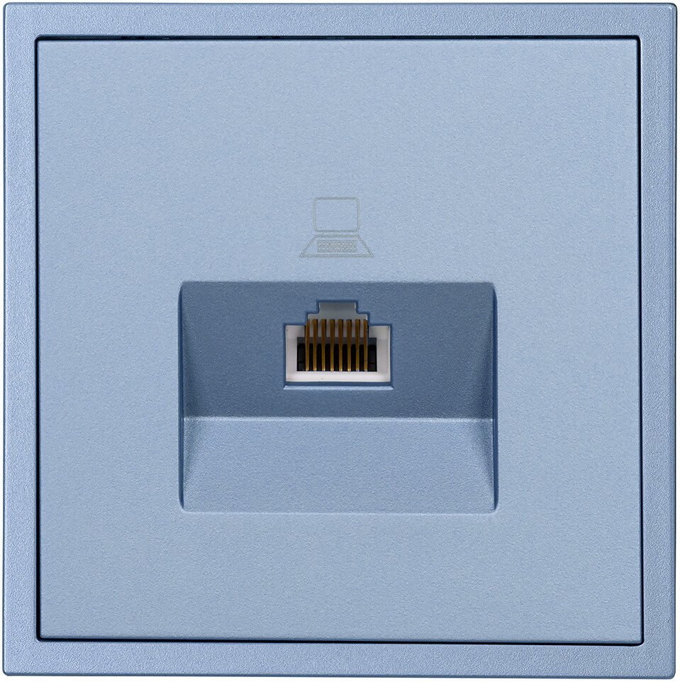 Розетка компьютерная SmartBuy Капелла SBE-09bl-S1-RJ