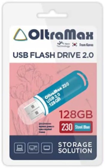 

USB Flash OltraMax 230 128GB (бирюзовый)