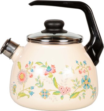 Чайник со свистком СтальЭмаль Луговые цветы 4с209я