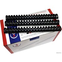 Пластиковая пружина для переплета РеалИСТ Пластик 22 мм (черный)