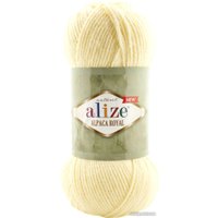 Пряжа для вязания Alize Alpaca Royal 01 (250 м, кремовый, 5 мотков)