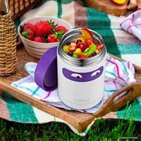 Термос для еды Kitfort KT-1219 300 мл (белый/фиолетовый)