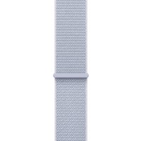 Умные часы Apple Watch Series 10 46 мм (алюминиевый корпус, серебристый/голубой, нейлоновый ремешок)