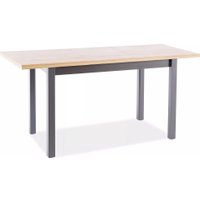 Кухонный стол Signal Adam 90-125/65 (дуб артизан/черный)