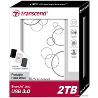 Внешний накопитель Transcend StoreJet 25A3 2TB White (TS2TSJ25A3W)