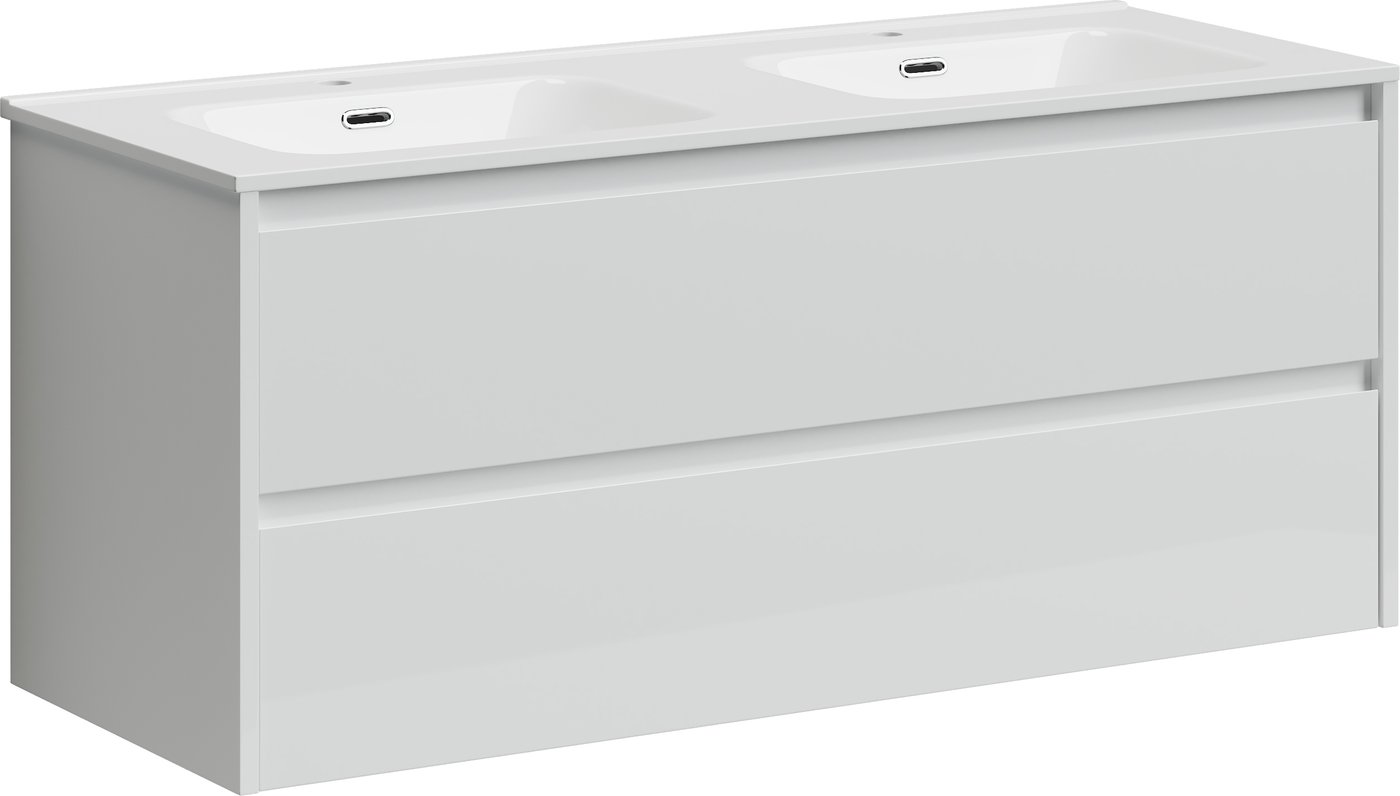 

Sancos Тумба под умывальник Libra LB120-2W (белый глянец)