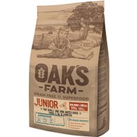 Сухой корм для собак Oak's Farm Беззерновой для щенков малых и миниатюрных пород. Лосось и криль (6.5 кг)