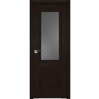 Межкомнатная дверь ProfilDoors 2.37XN L 90x200 (дарк браун, стекло графит)