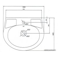 Умывальник Лобненский стройфарфор Антей 55 10/1/5/1-76