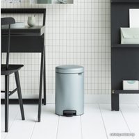 Мусорное ведро Brabantia Pedal Bin NewIcon 12 л (мятный металлик)