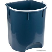 Мусорное ведро Idea с педалью 7 л (белый мрамор/серый)