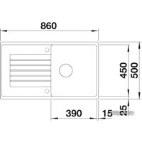 Кухонная мойка Blanco Zia 5 S (алюметаллик) [520513]