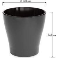 Горшок Альтернатива Лея М8871 (10 л, графитовый)