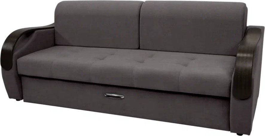 

Диван Сириус Лидер-6 ППУ 225x110 (Eva 24 велюр темно-серый)