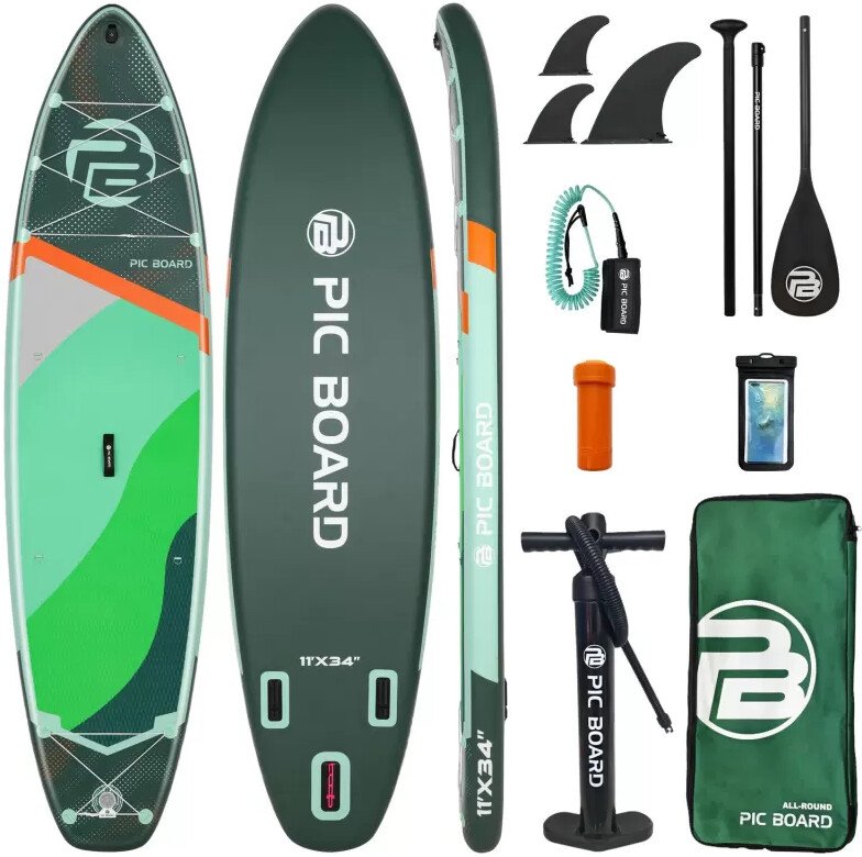 Сапборд Pic Board Water Green Wave Flow 11'