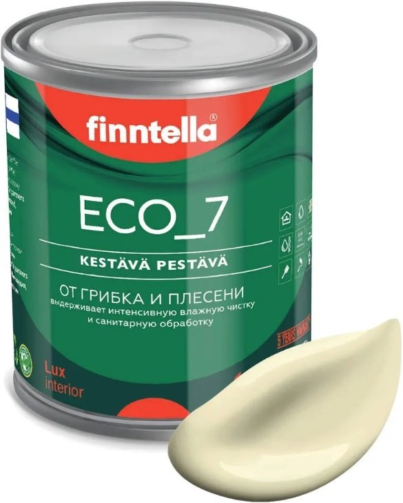 

Краска Finntella Eco 7 Ivory F-09-2-1-FL120 0.9 л (светло-желтый)