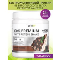 Протеин сывороточный (концентрат) 1WIN Premium Whey (тирамису, 450г)